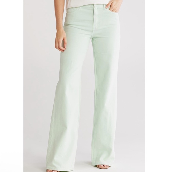 Alice + Olivia Denim - Weezy Full Length Jean in Sea Spray